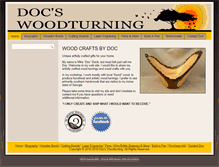 Tablet Screenshot of docswoodturning.com